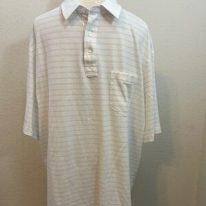 Men’s Roundtree & Yorke Polo Striped Shirt with Pocket | 2XT